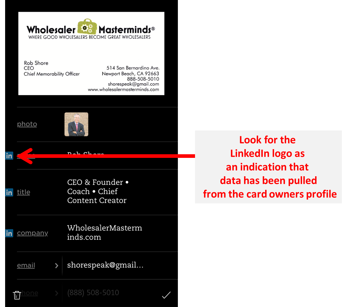 How wholesalers use Evernote for business cards